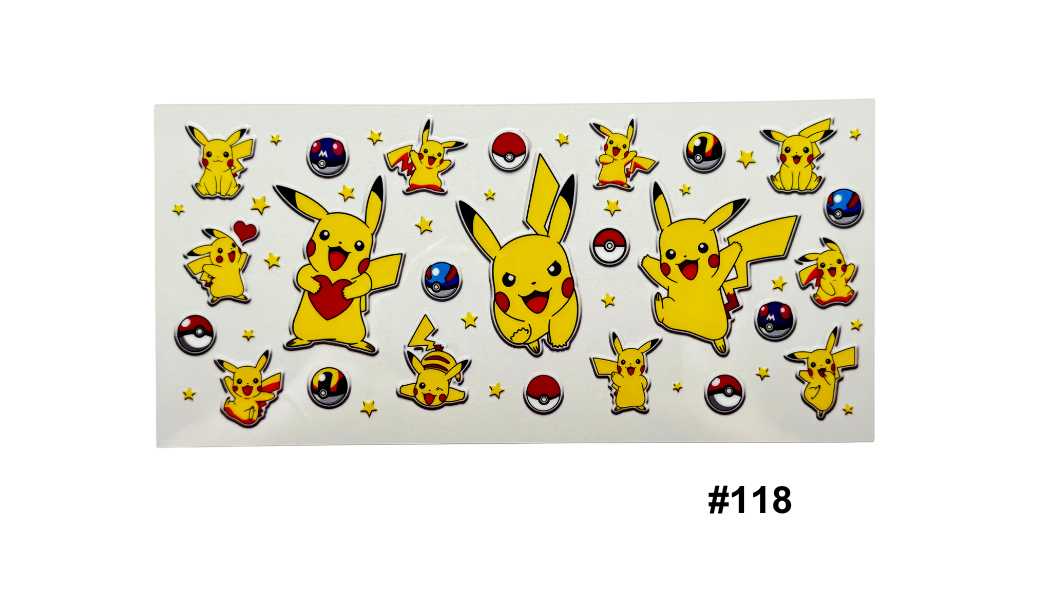 TV/Movie Character 16oz Cup Wraps