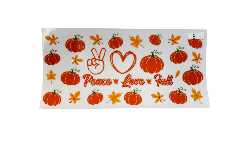 Fall 16oz Cup Wraps