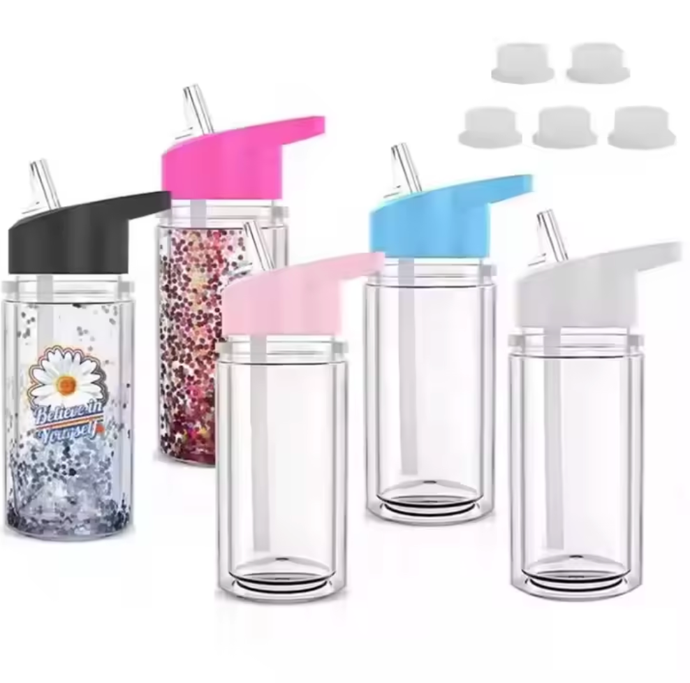 DIY - 5 Cup Snowglobe Bundle 10oz Acrylic Kid's Cups