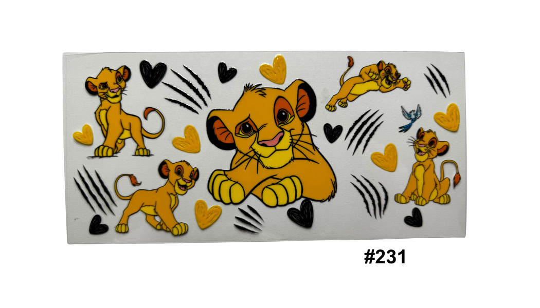 TV/Movie Character 16oz Cup Wraps