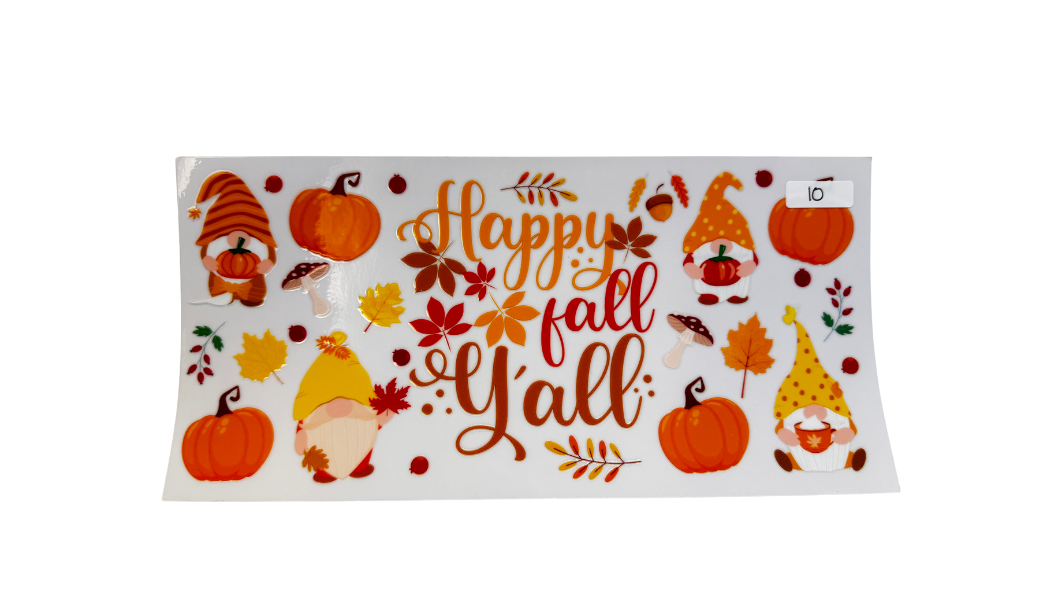 Fall 16oz Cup Wraps