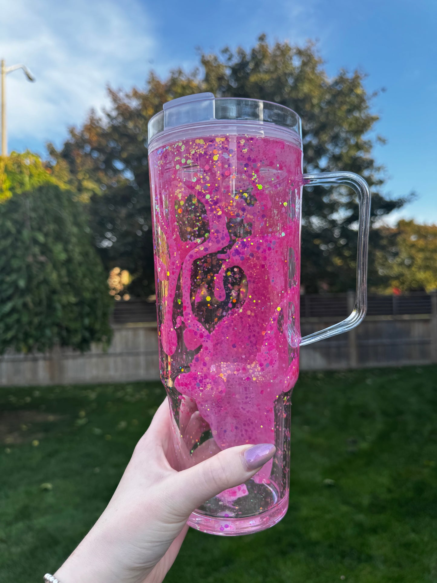 40oz Ready to Ship Live Pink Lava